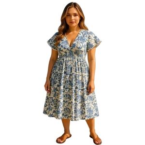 Anthropologie Kindred Tassel Floral Plus Size Maxi Dress